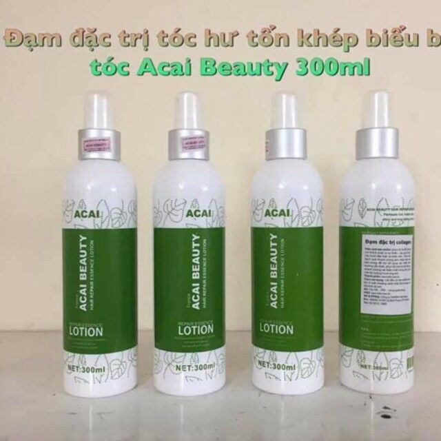 Hà nội _ freeship max_ xịt dưỡng đạm phục hồi tóc hư tổn collagen acai berry 300ml