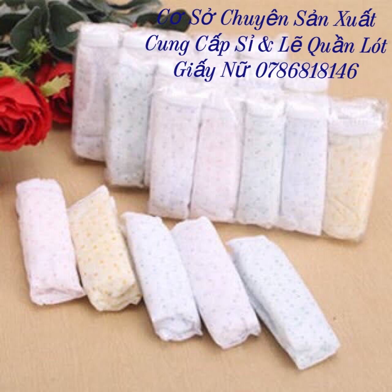 Quần Lót Giấy sử dụng 1 lần 1 gói 5 chiếc (MSP: Lưng Ren - 2lớp đáy)