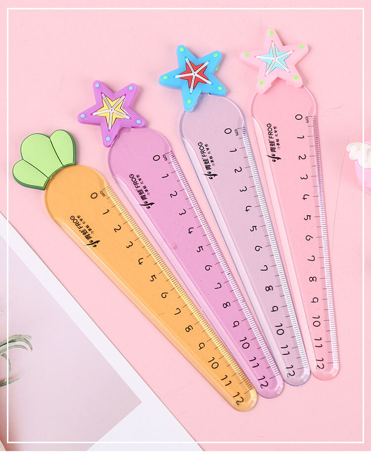 [Nhập RS0822 giảm 30k cho đơn 99k]Thước nhựa trong suốt dễ thương