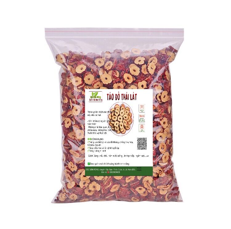 Táo đỏ cắt lát sấy khô, bỏ hạt - hàng đẹp , khô ,thơm