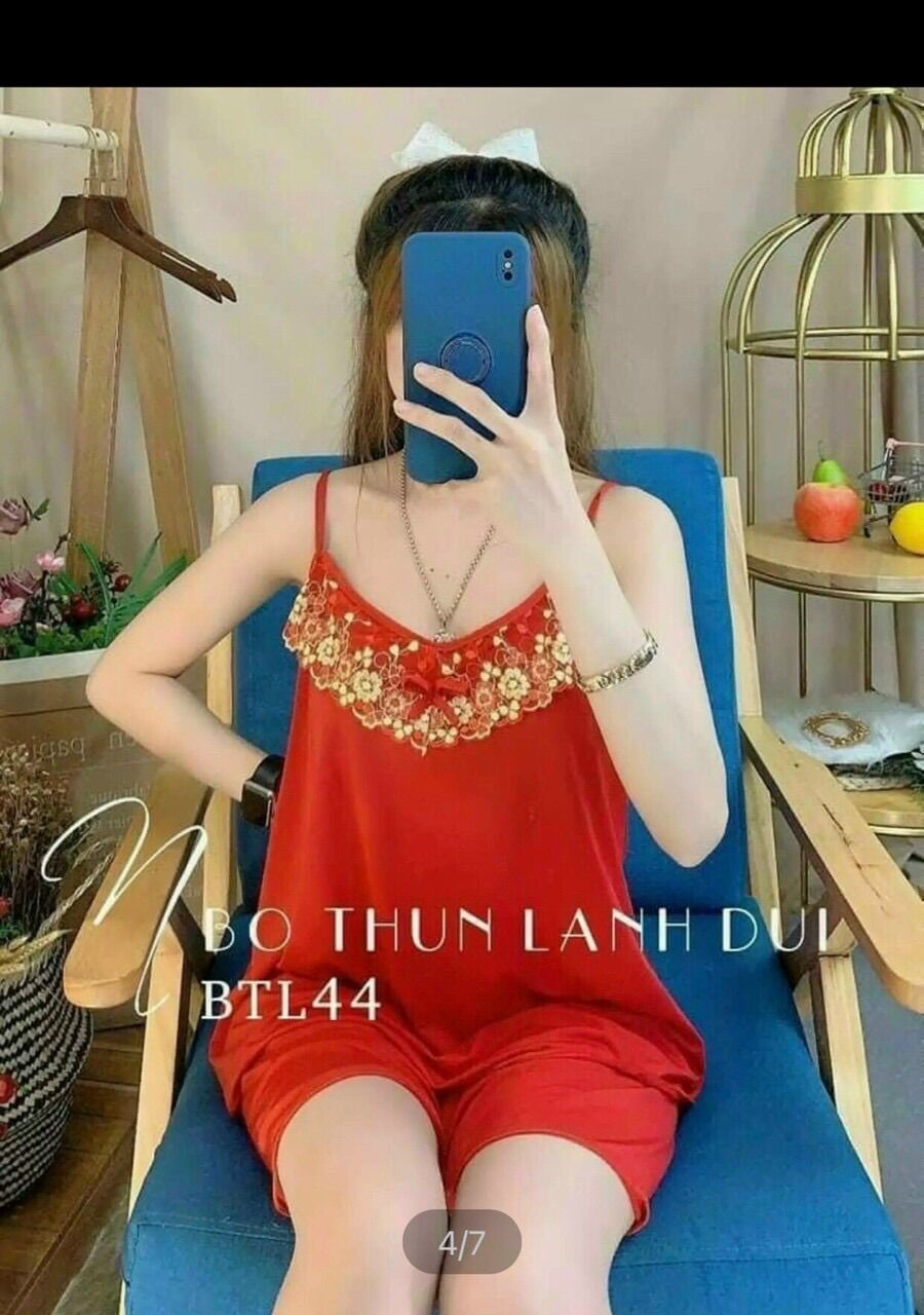 Bộ đùi thun lạnh 2 dây nhí phối ren