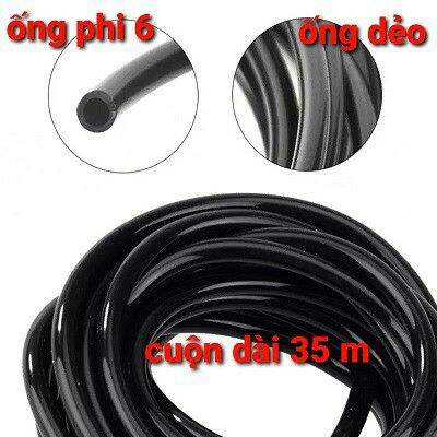 Óng Nhựa Đen Phi 6mm Cuộn ( 32met)