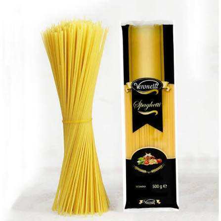 Veroneli Spegheti imported Turkey 500 gm Mì ống Veroneli spegheti 500 gm nhập khẩu)