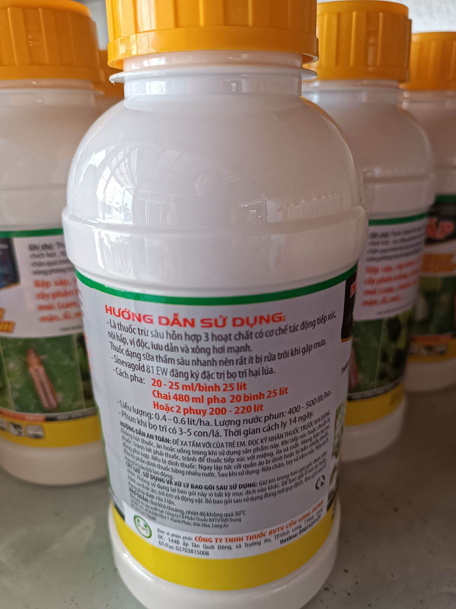 thuốc trừ sâu sinevagold 81EV, Hiệu SUPER RỆP SÁP ( chai 480 ml )