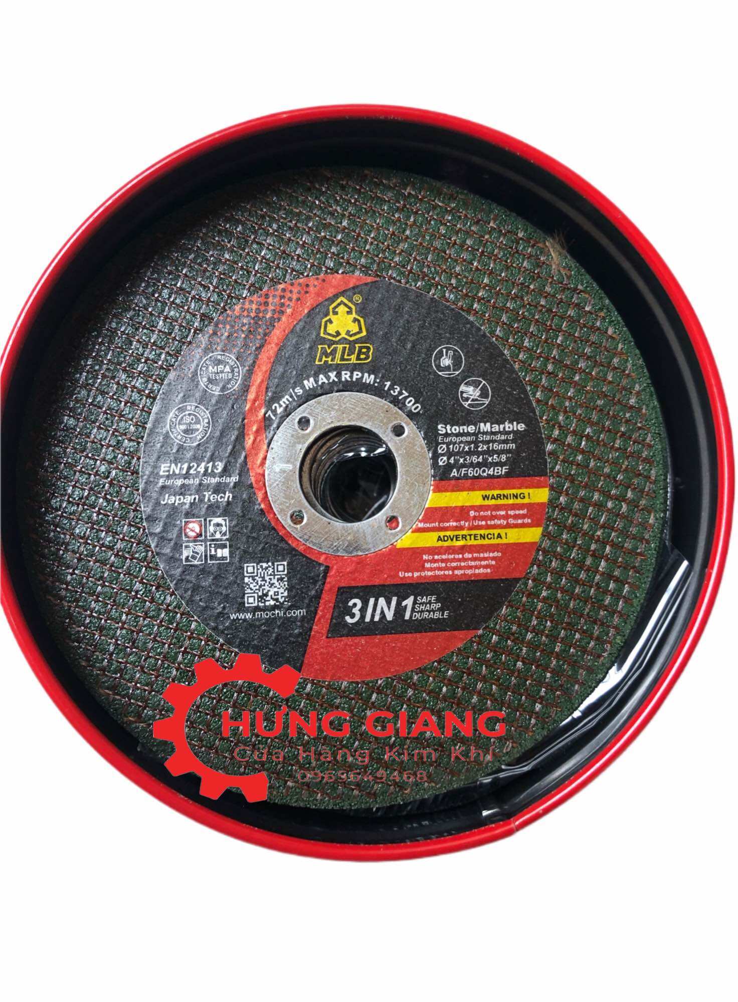 Đá cắt sắt, inox MLB đá cắt 100 an toàn chuyên dụng