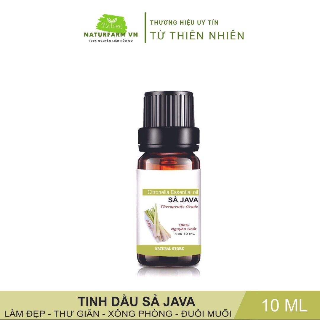 [HCM]Tinh Dầu Sả Java 10ML Nguyên Chất Organic ( Citronella Essential Oil )
