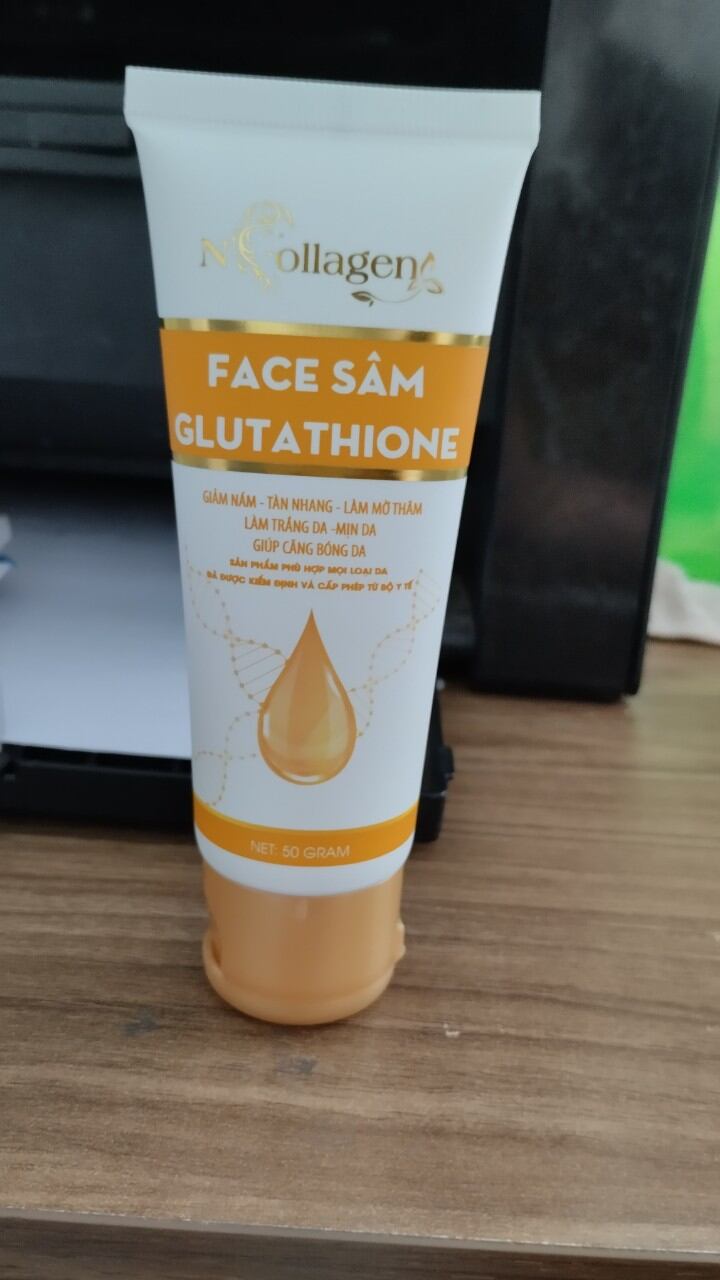 face sâm glutathione mới ( tặng mặt nạ căng bóng)