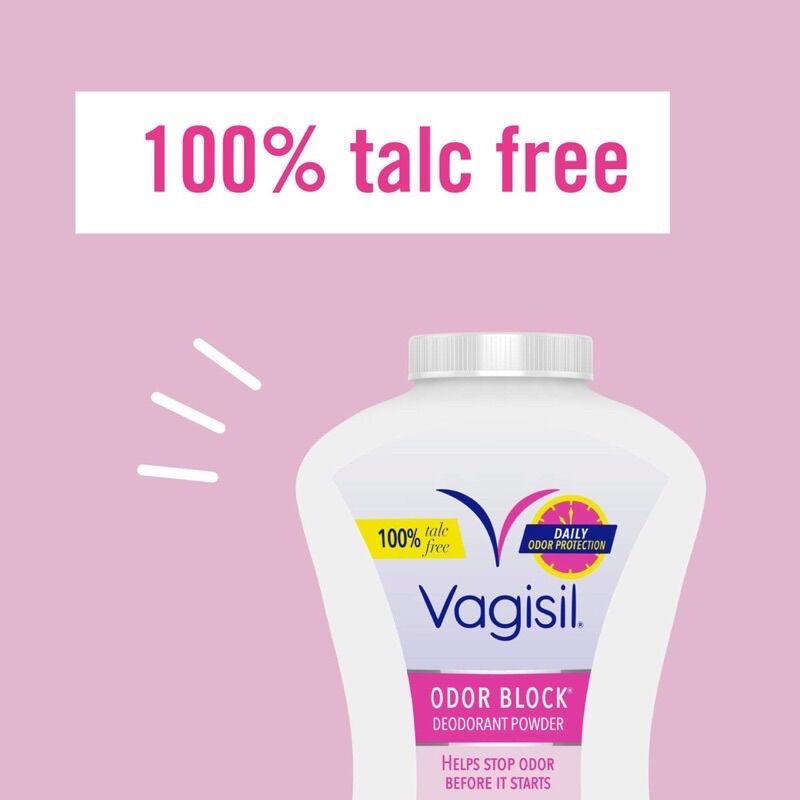 [AUTH-ĐỦ BILL] PHẤN RÔM MỚI (HỒNG) CHO CÔ BÉ VAGISIL DEODORANT POWDER ODOR BLOCK