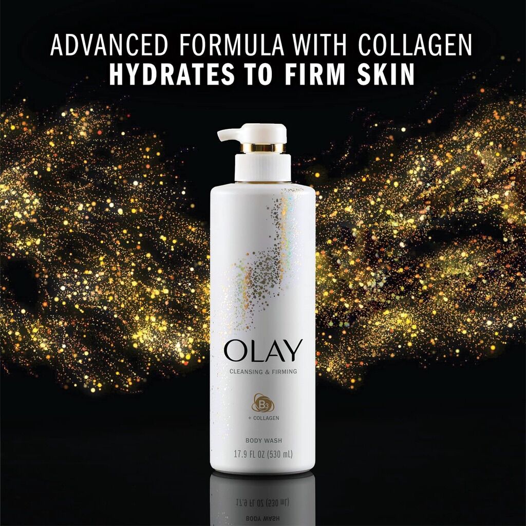 Sữa tắm olay cleansing & firming b3 collagen 530ml - mỹ