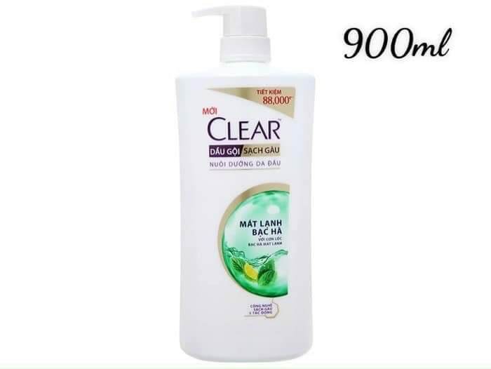 Dầu gội clear bạc hà 900ml