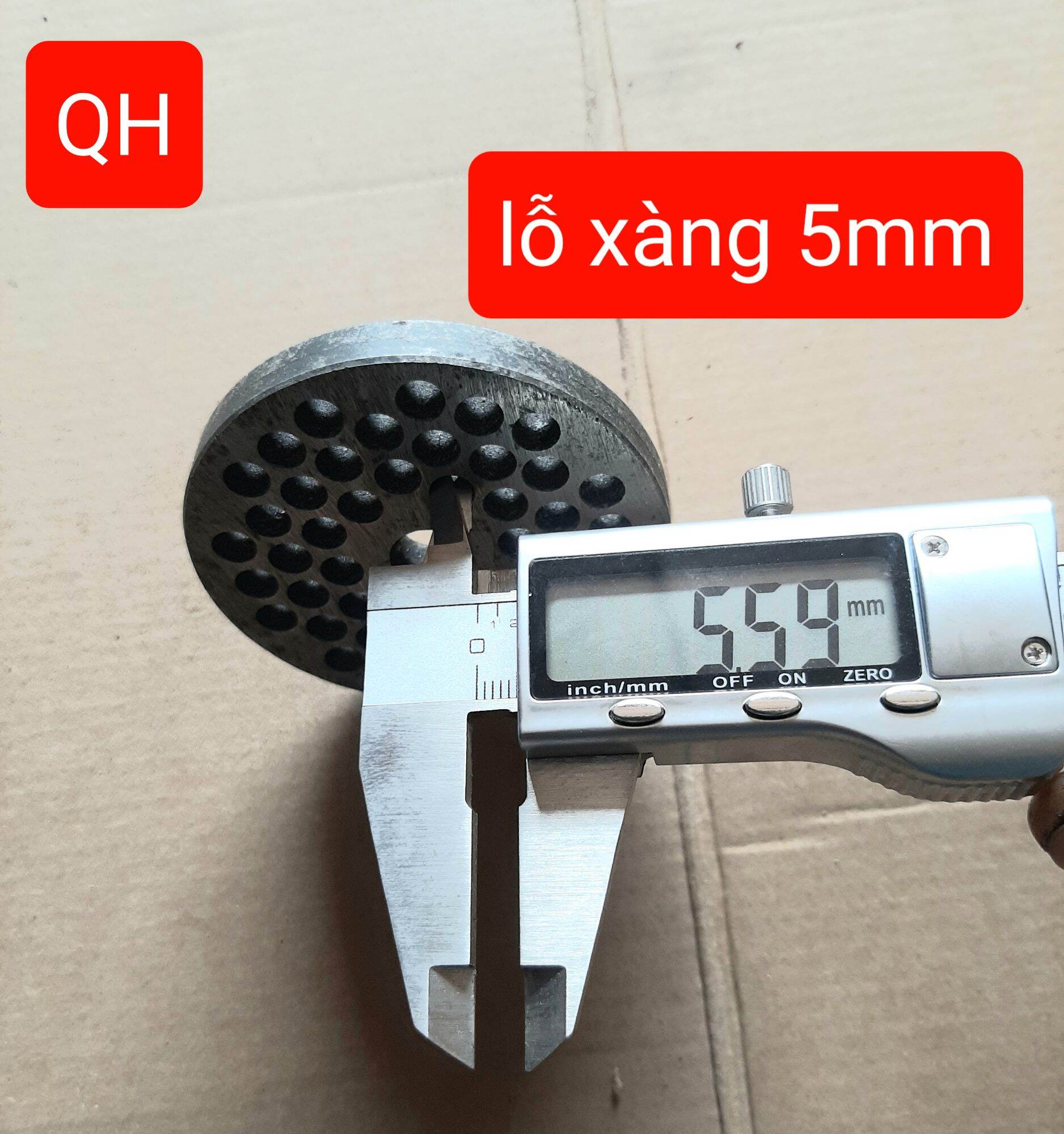 SÀNG MÁY XAY THỊT  ĐẦU ĐÙN 12 LỖ 8 và lỗ 5mm