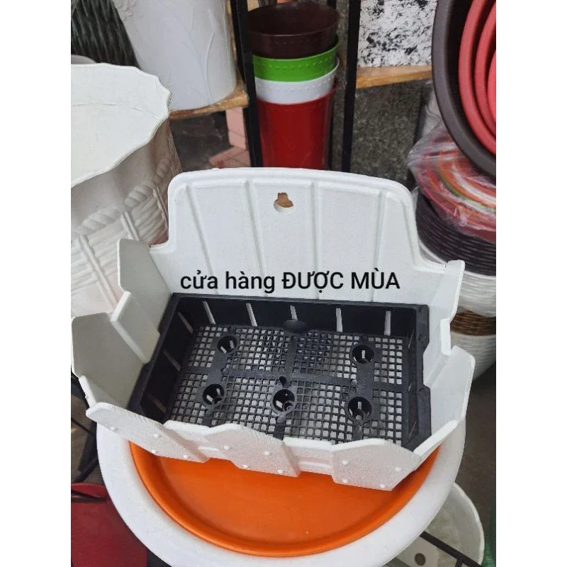 chậu ốp tường hàng rào dài 25cm
