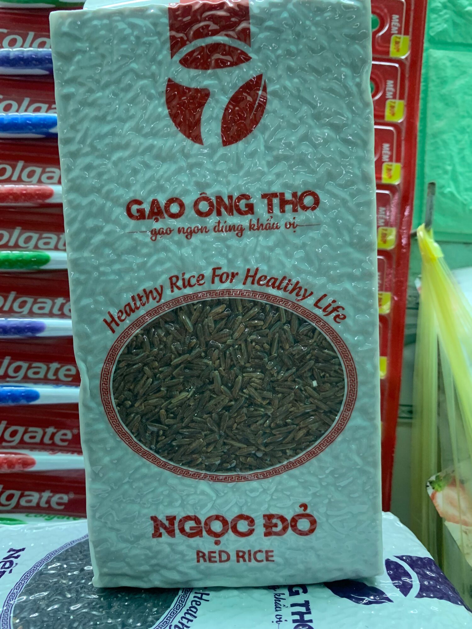 Gạo lứt đỏ huyết rồng ông thọ chống ung thư