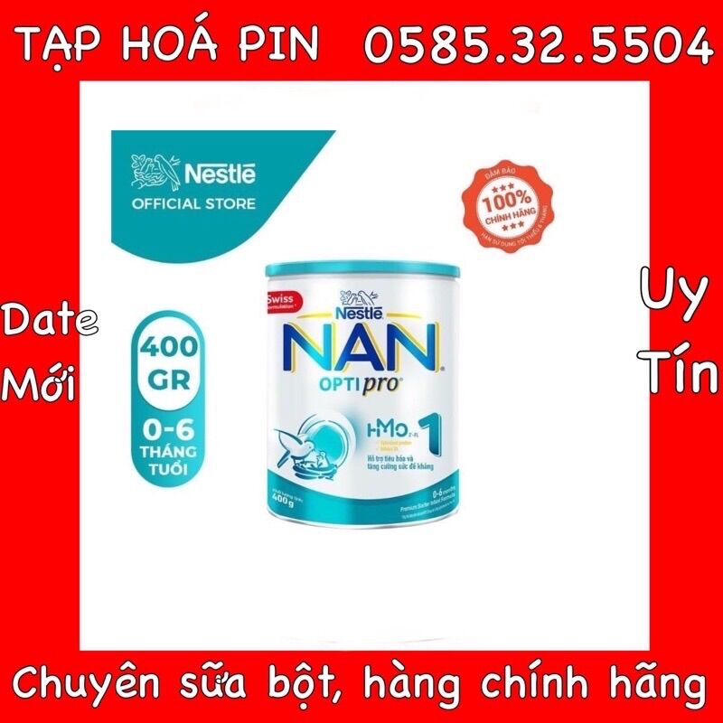 Sữa bột nan optipro hmo số 1 lon 400/800g