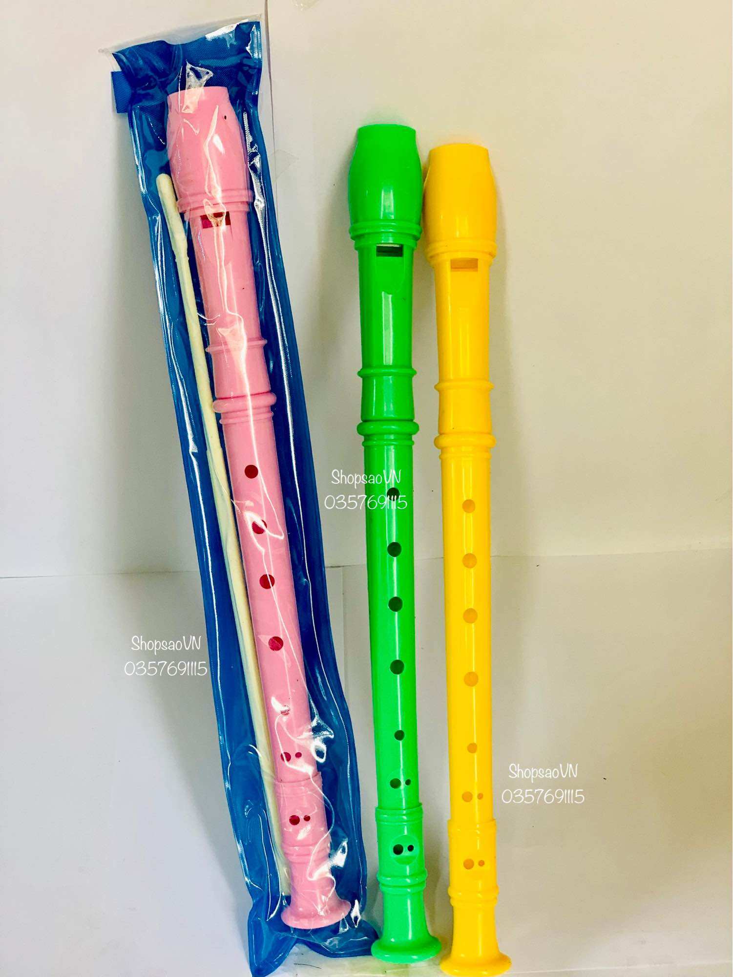 Sáo recorder 8 lỗ nhiều màu âm chuẩn phục vụ học sinh giáo viên