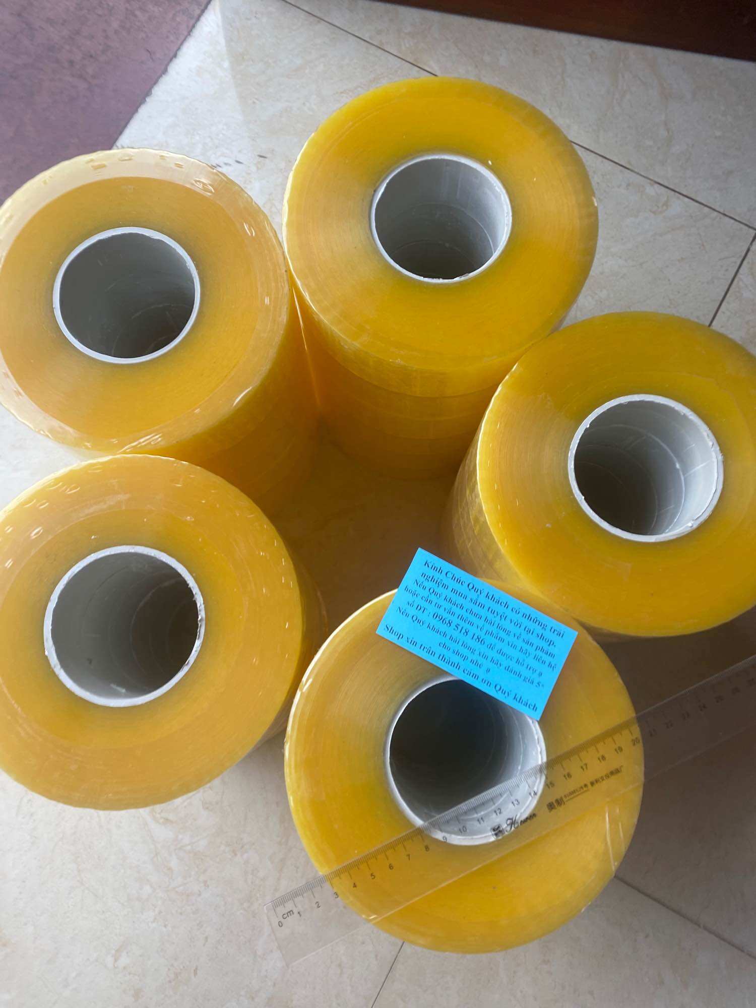 Băng Dính Loại 1kg Lõi Mỏng 3mm