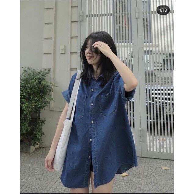 Áo sơ mi chất jean