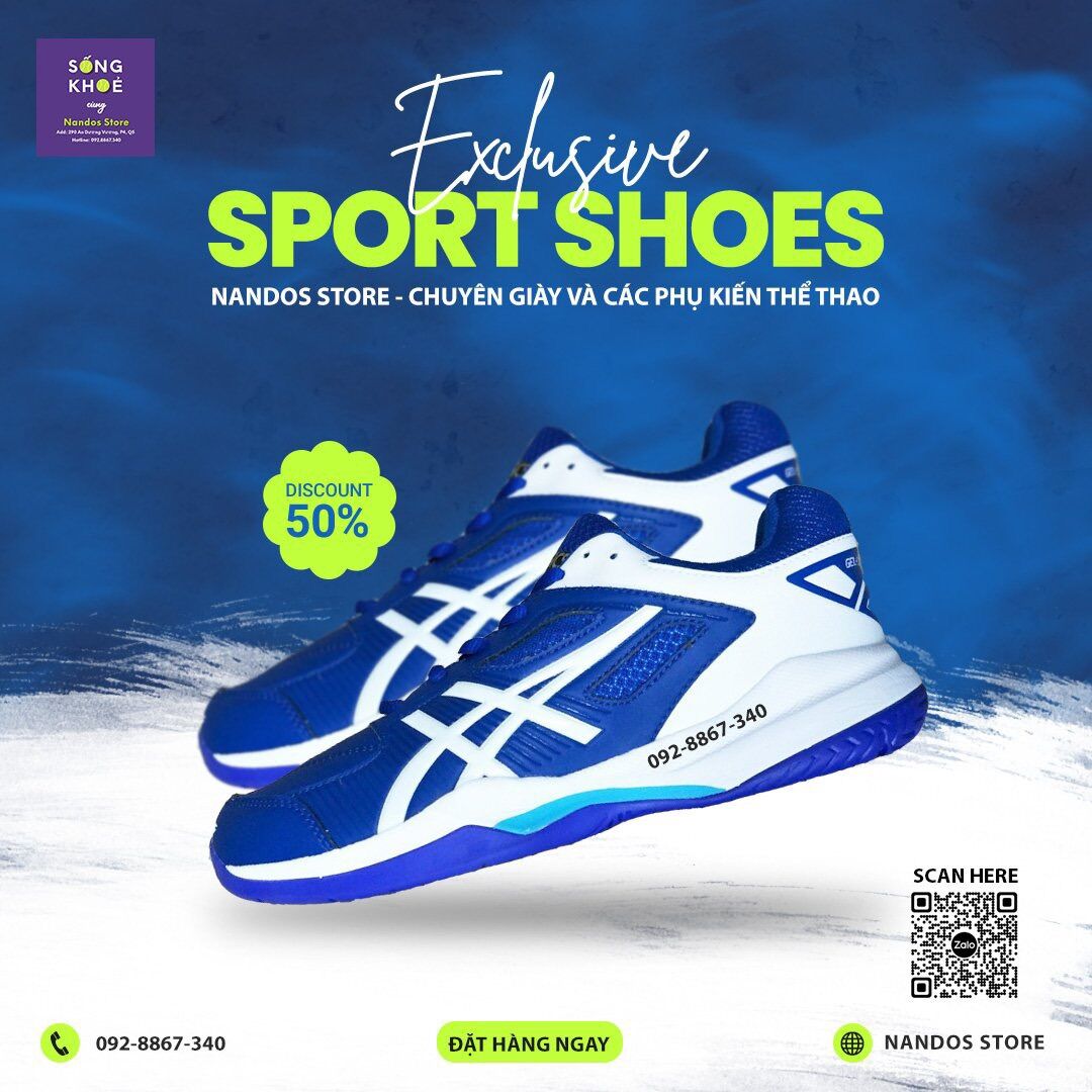 Giày tennis blue t6 x101-2022