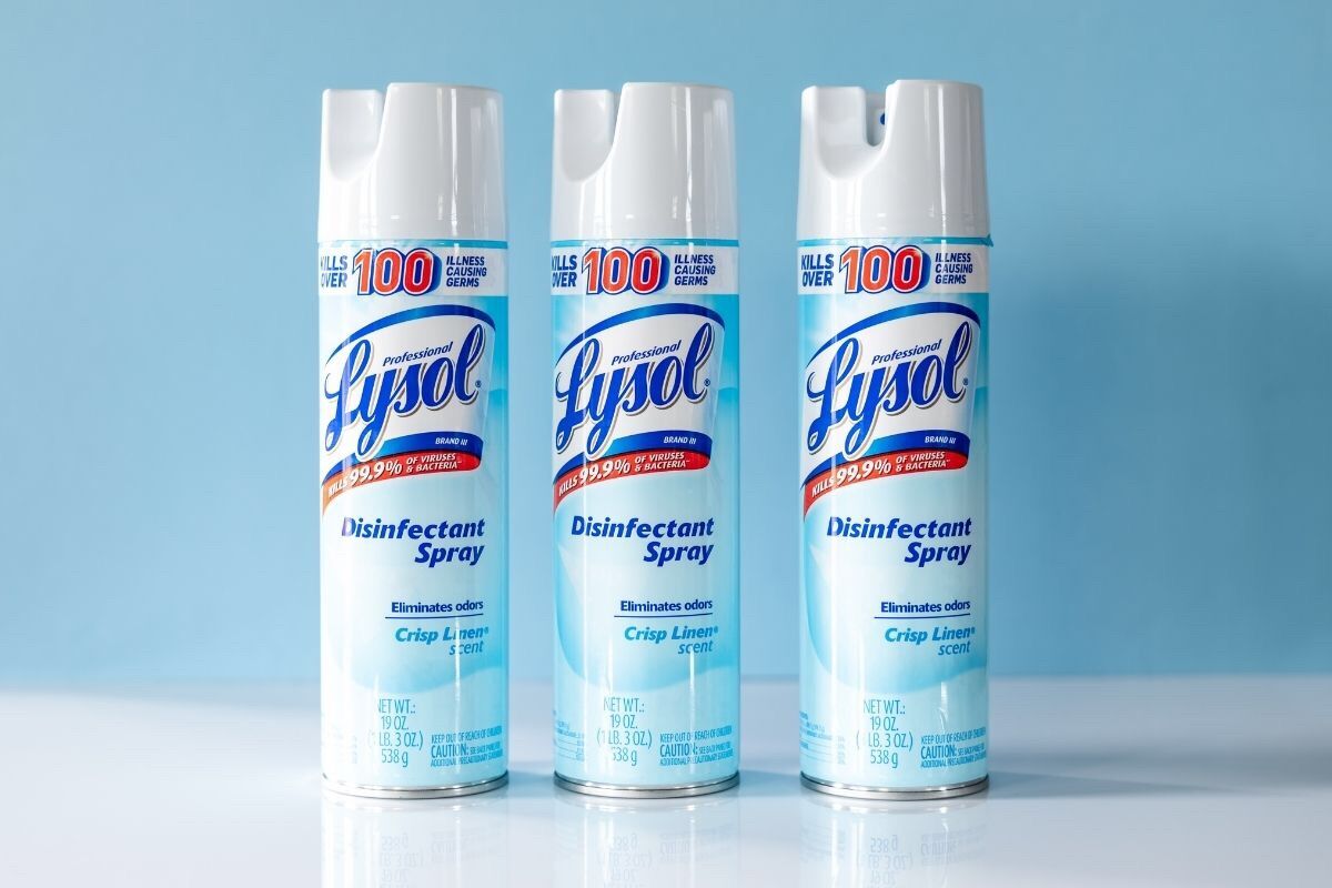 Bình xịt khử khuẩn khử trùng Lysol 538g hương Crisp Linen