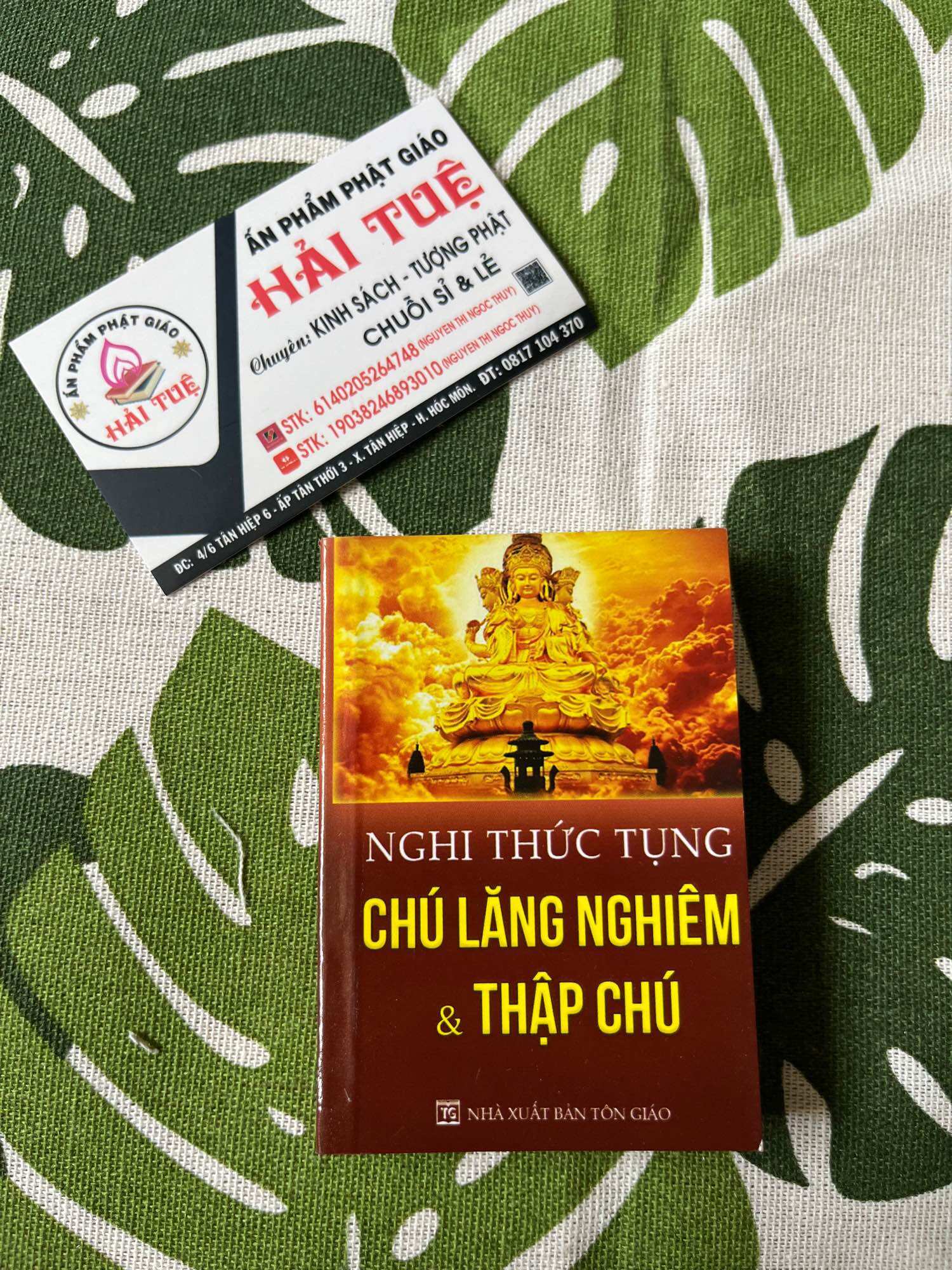 Sách - Kinh Nghi Thức Tụng Chú Lăng Nghiêm Khổ Nhỏ
