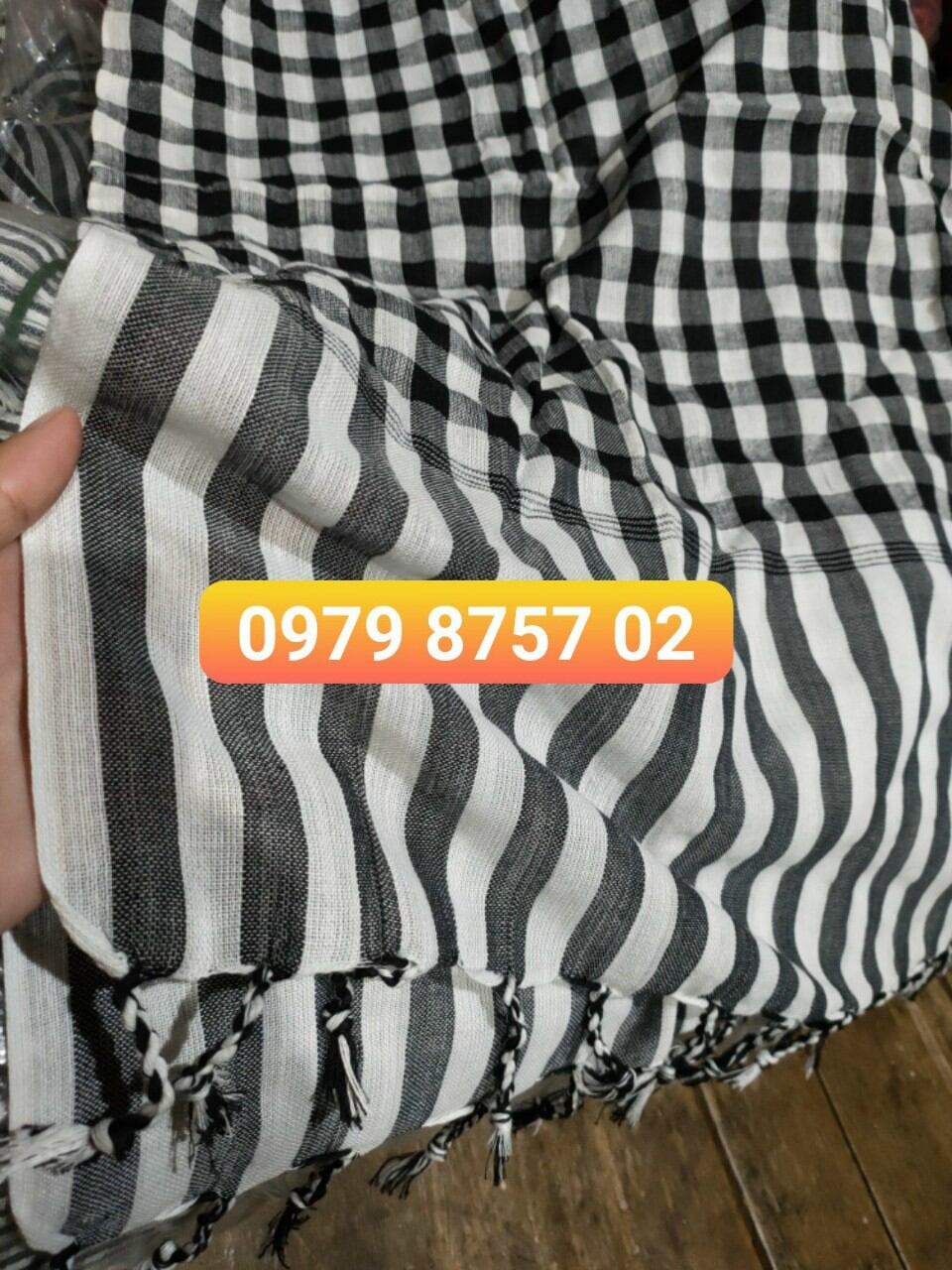 Khăn rằn cambodia màu đen 60x165cm HÀNG ĐẸP