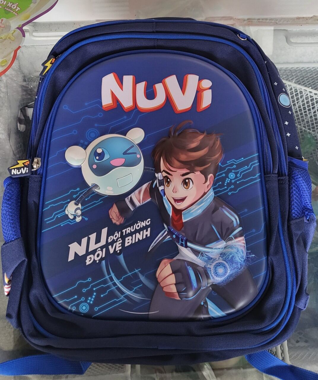 Balo trẻ em, Balo 3D học sinh tiểu học, Balo Nuvi màu Blue