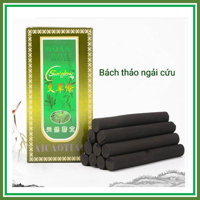 Hộp 10 điếu ngải cứu không khói cao cấp - Nhang ngải cứu không khói