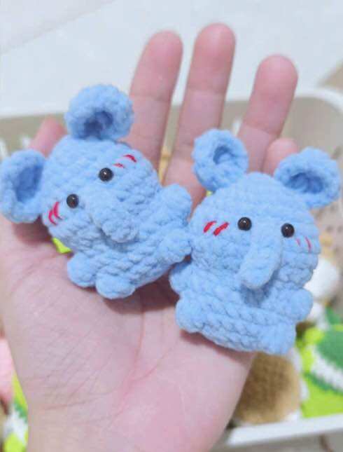 Thú len mini siêu đáng yêu bằng len nhung handmade
