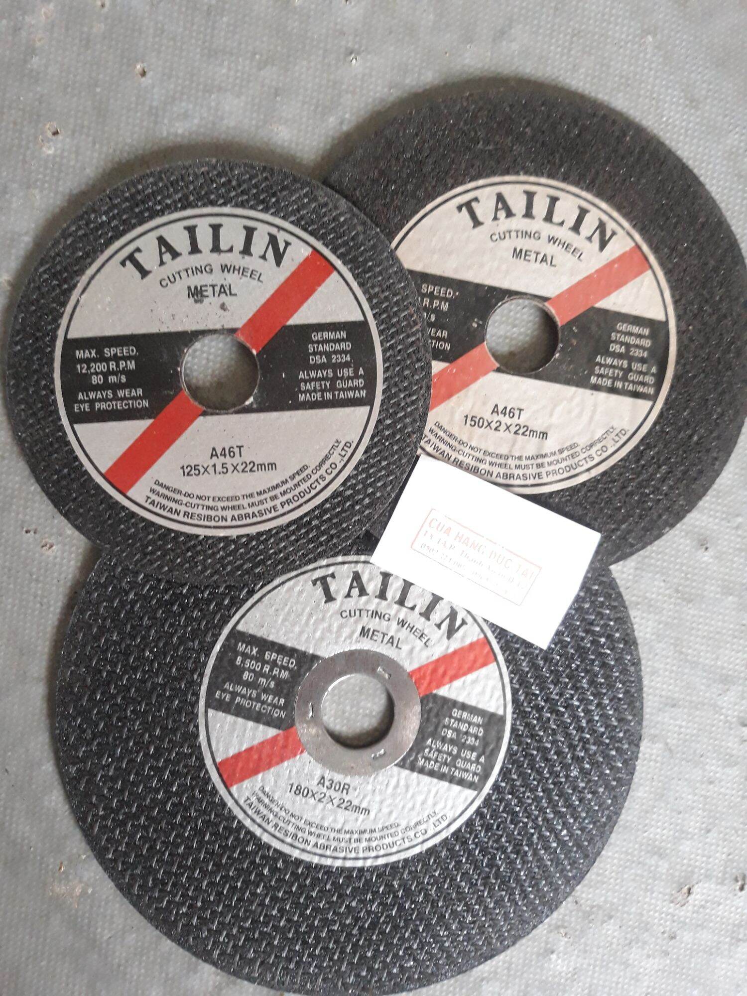 [Hcm] Iron Cutting Stone 125mm, 150mm, 180mm Tailin, 180mm Hai Duong