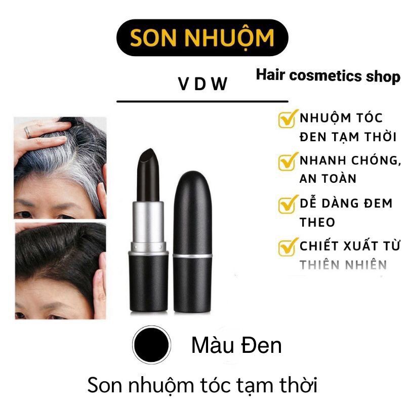 (New) Sáp nhuộm tóc tạm thời/ Son Phủ bạc chân tóc
