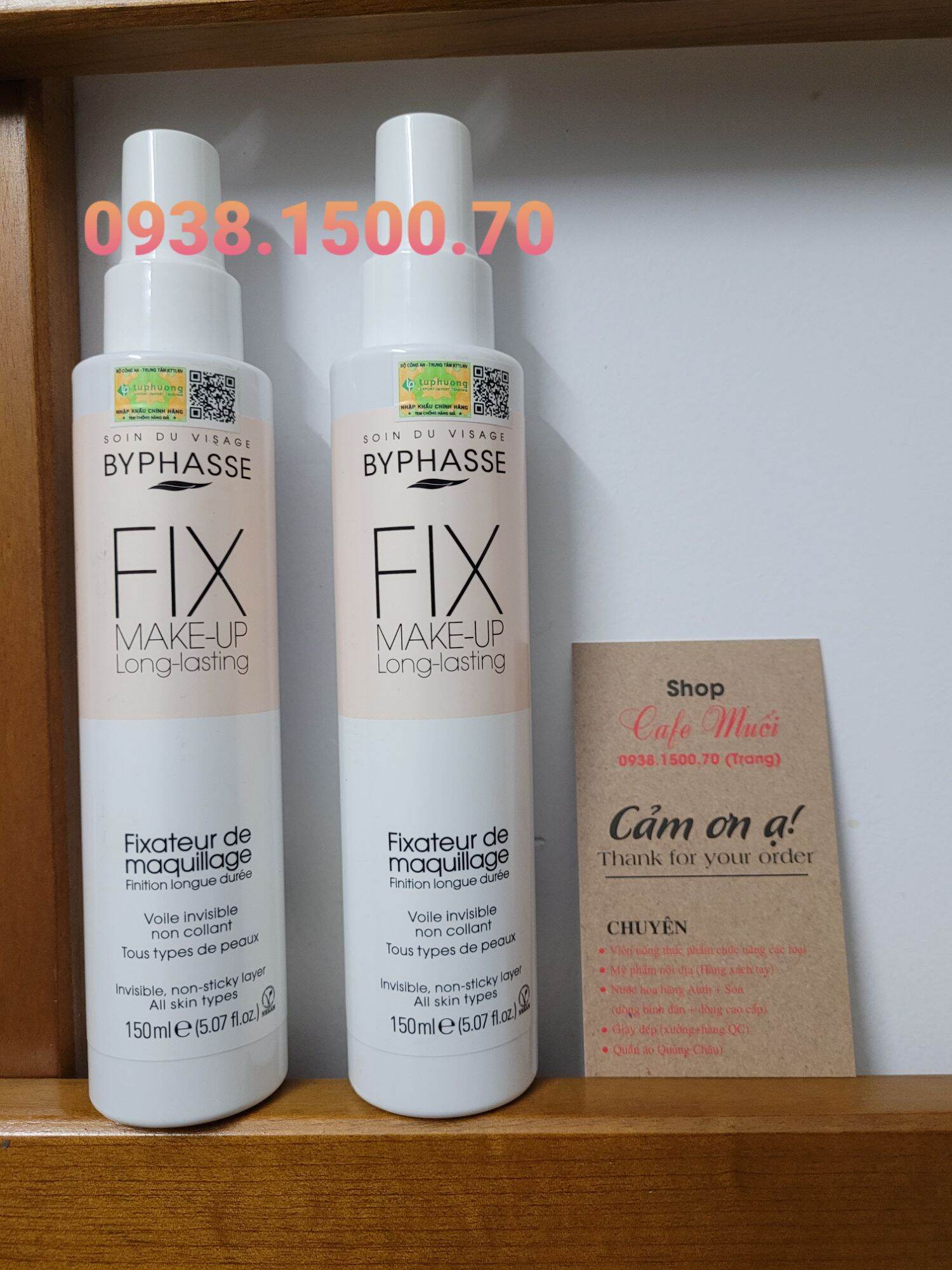 Xịt Khóa Nền Byphasse Fix Make Up Long Lasting 150ML