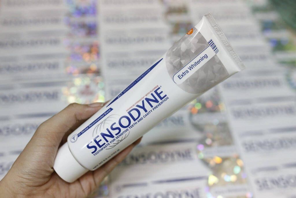 🌸❄️ Kem đánh răng Sensodyne Advanced Whitening dành cho răng ê buốt 184g từ Mỹ