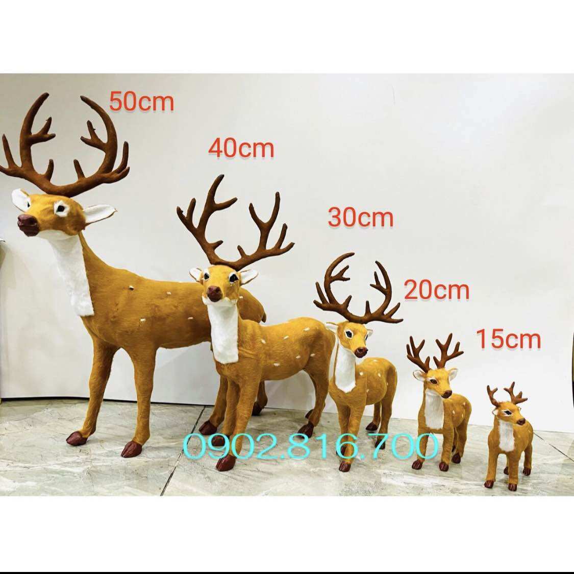 Mô hình người tuyết bằng mouse xốp - Mô hình con tuần lộc trang trí cây thông Noel - giáng sinh