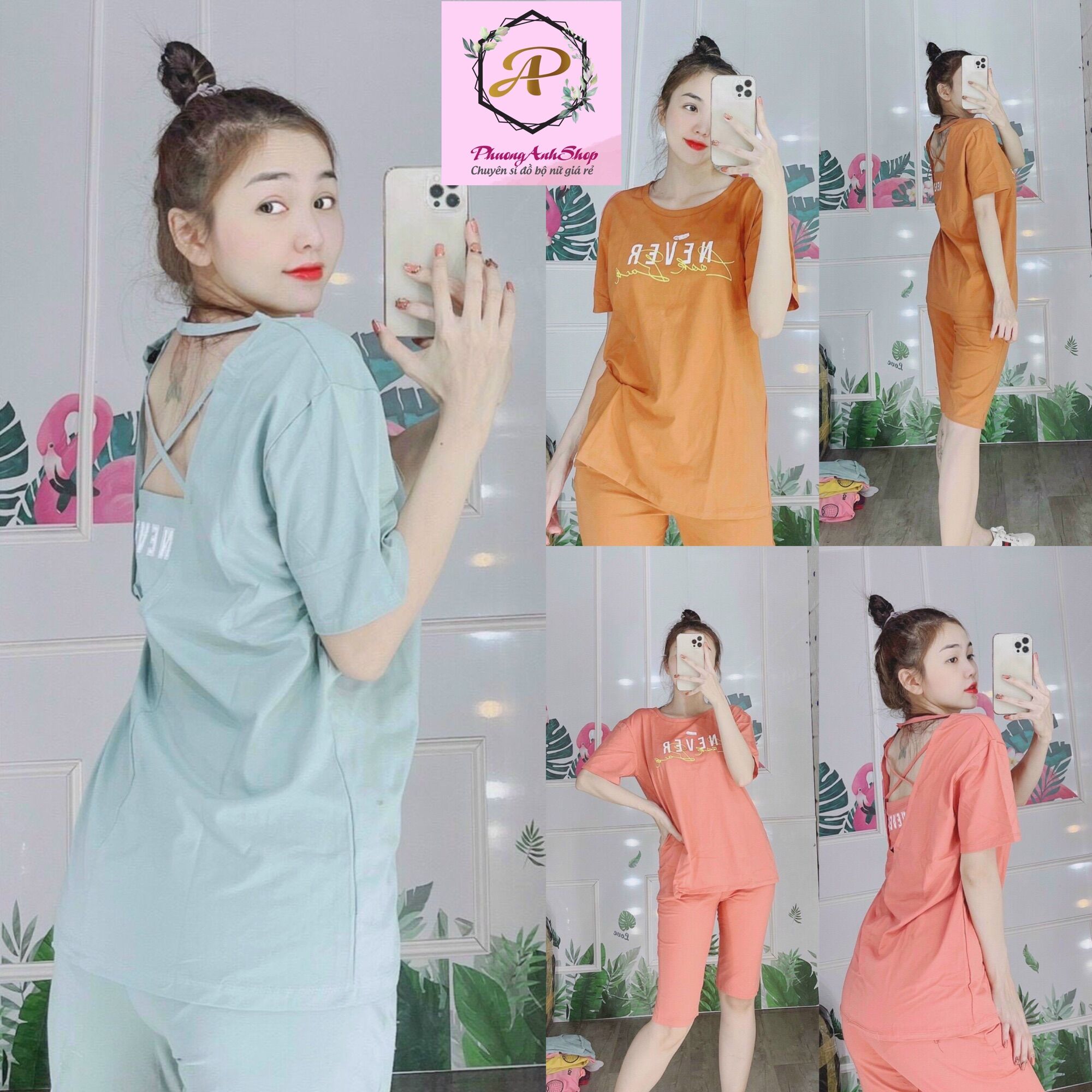 Bộ đồ lững hỡ lưng cotton cao cấp