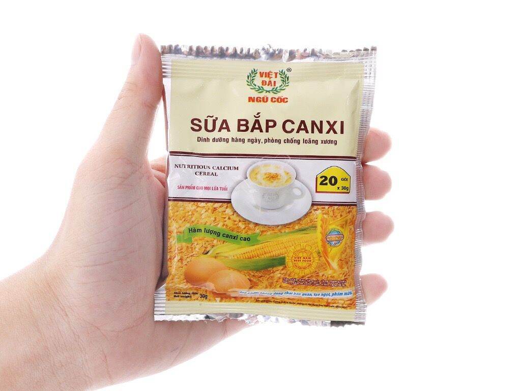 NGŨ CỐC SỮA BẮP CANXI VIỆT ĐÀI 600G