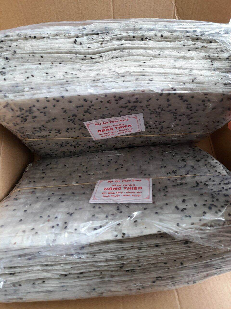 2kg bánh tráng mè đen ( ninh thuận) 100 cái