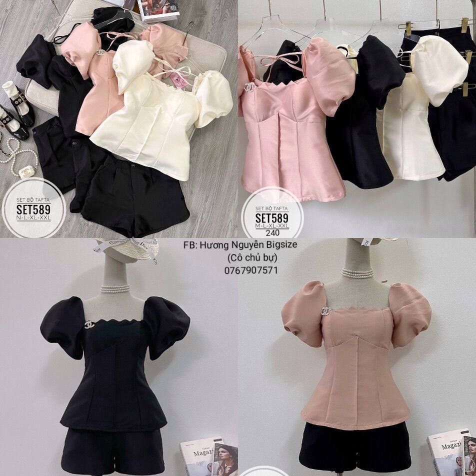 50-90kg Bigsize Set bộ tafta chà neo SET589