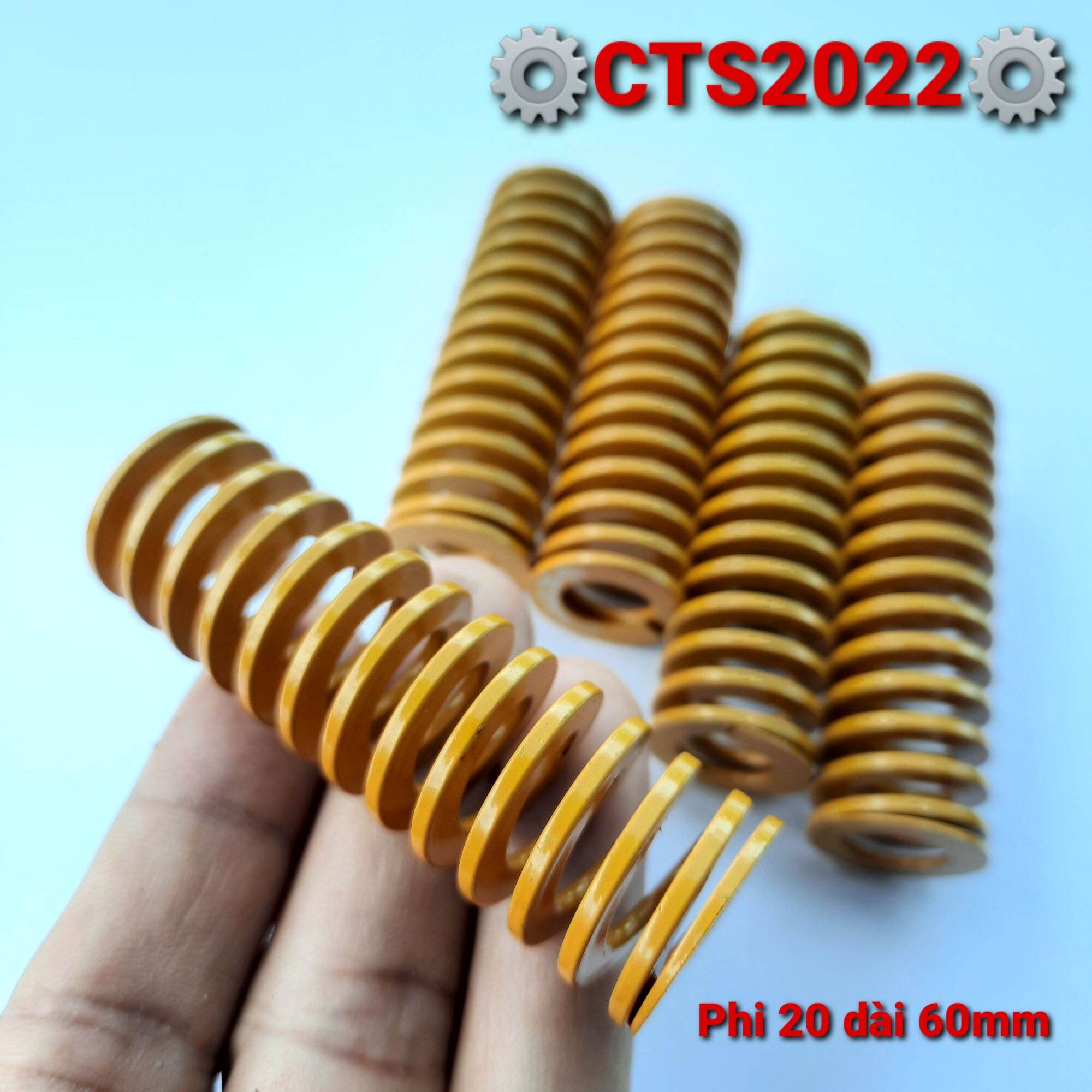 Lò xo nén chuyên dụng phi 20 dài 60mm
