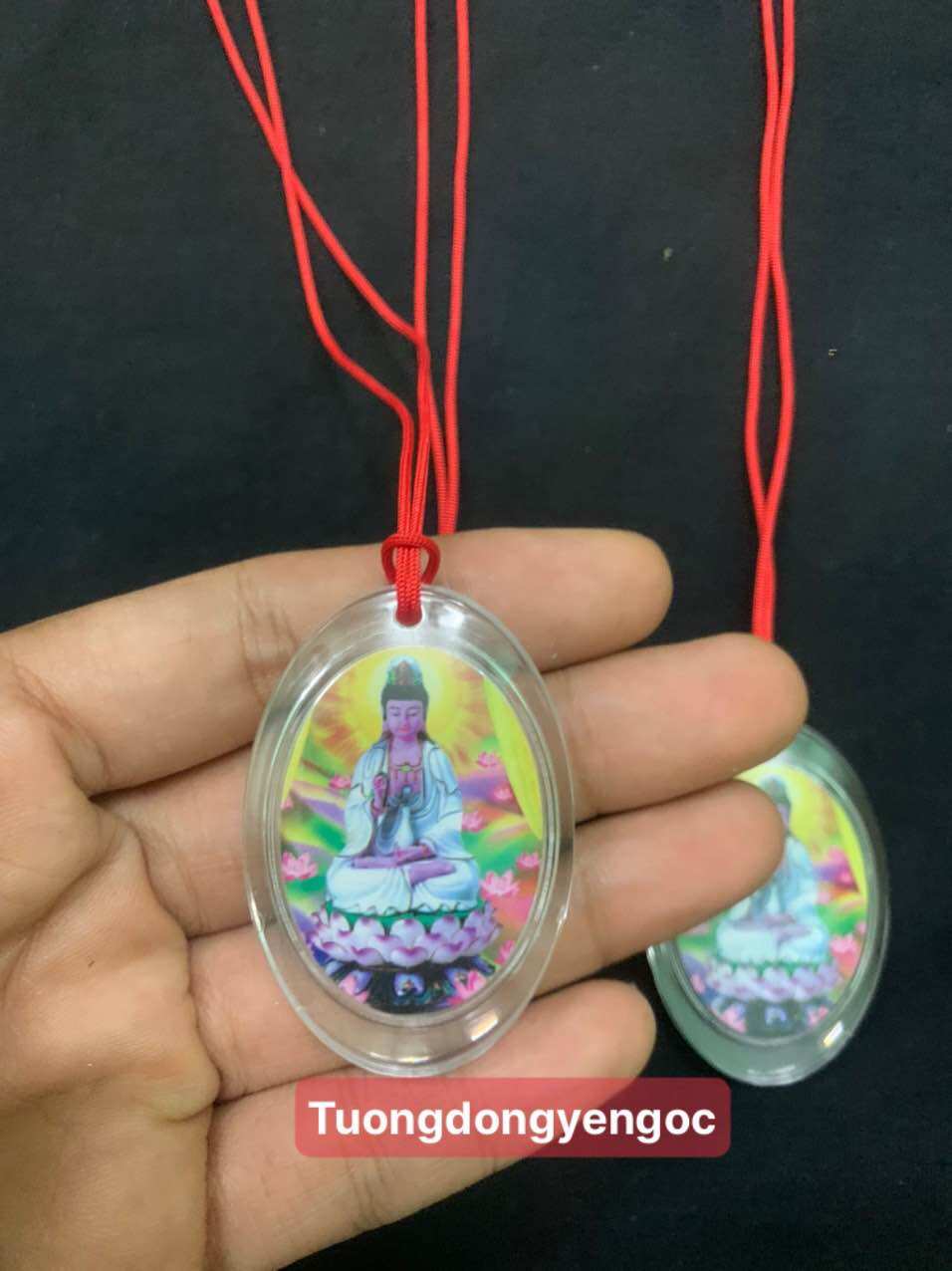 Peaceful Guanyin Buddha Necklace