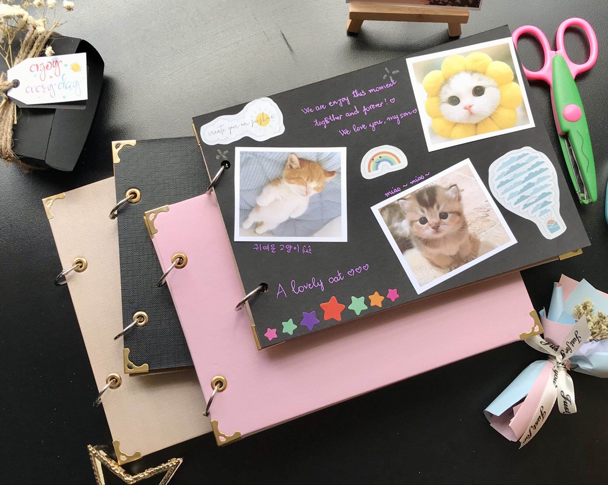 SỔ SCRAPBOOK TRƠN A5 dùng làm album ảnh A5 hoặc album sổ tay lưu niệm