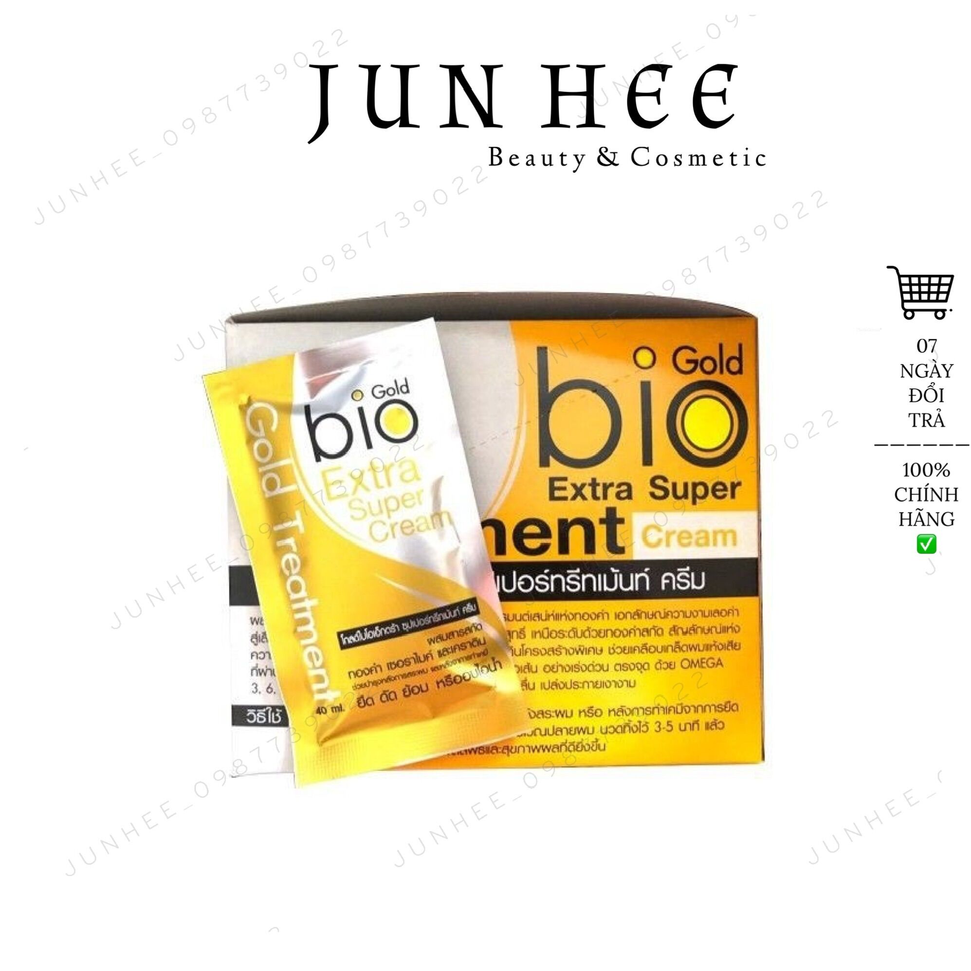 Hộp 24 gói ủ tóc bio gold extra super cream