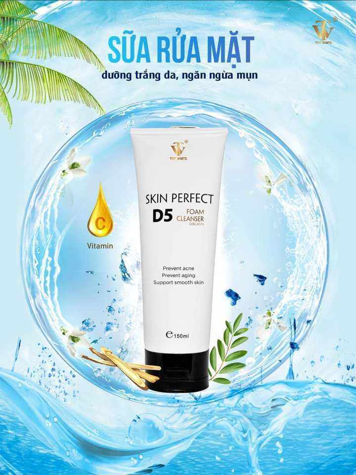 WHITE PERFECT D5 SỮA RỬA MẶT