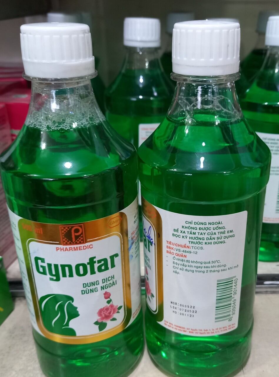 GYNOFAR DUNG DỊCH VỆ SINH PHỤ NỮ CHAI 500ML