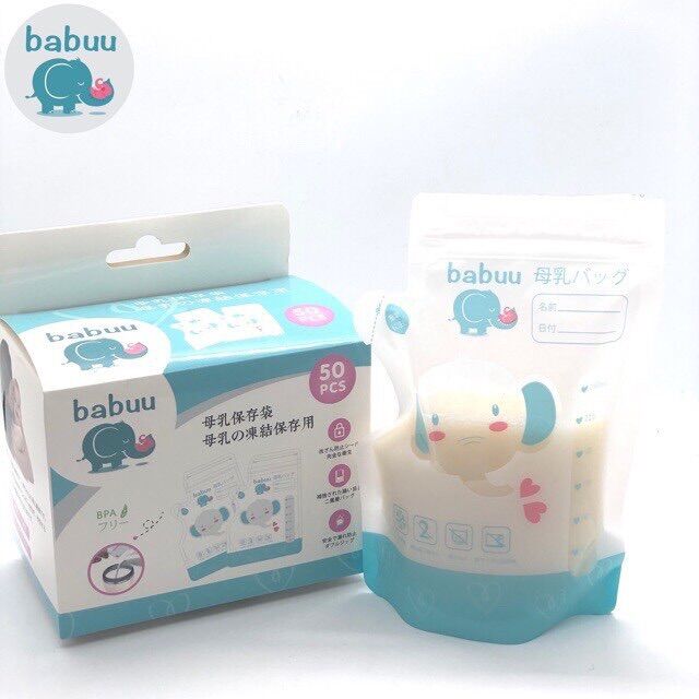 Túi trữ sữa babuu 250ml