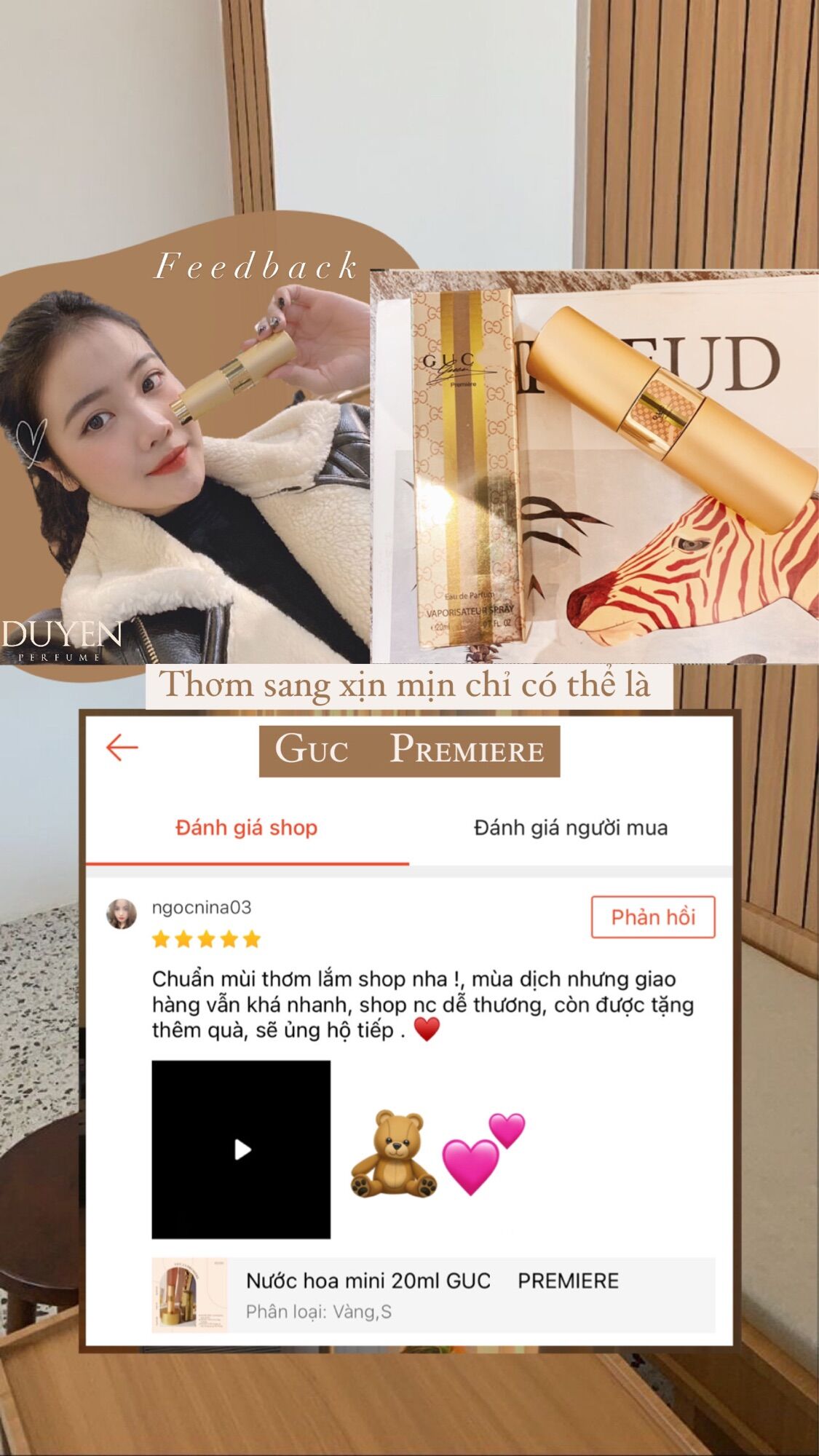 Nước hoa Nữ GC PREMIERE Sang chảnh Tiểu thư duyenperfume