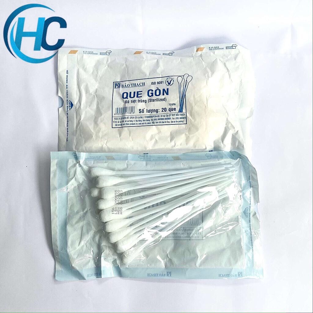 [CHÍNH HÃNG] Que gòn Y Tế Tiệt Trùng Bảo Thạch (20 que)