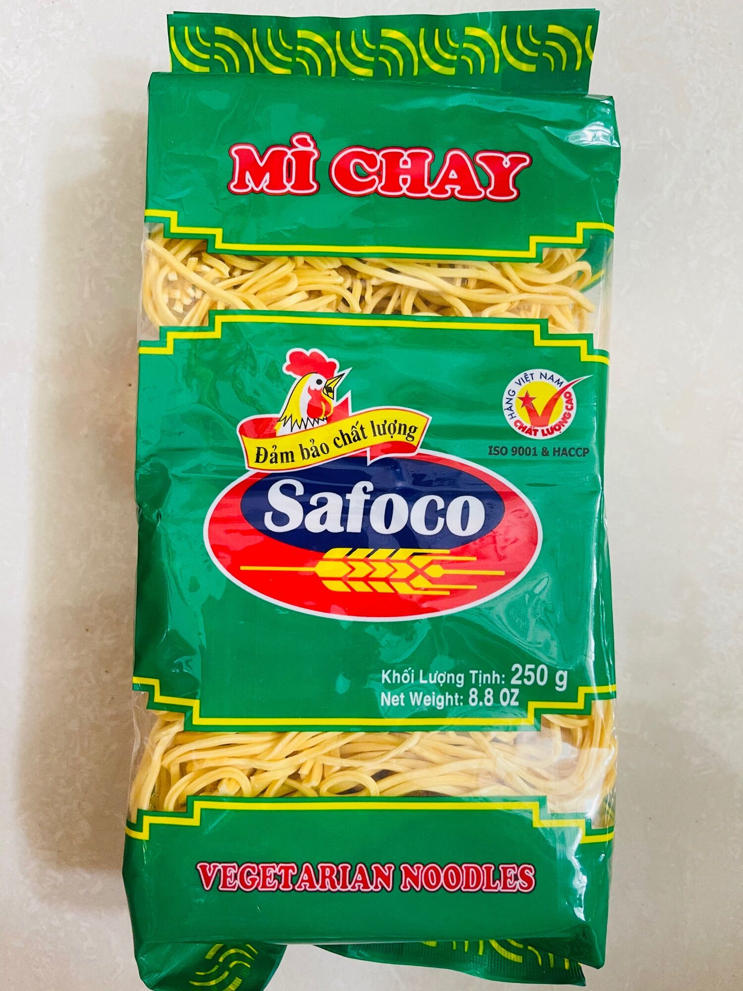 2 gói mì chay thượng hạng safoco - 250gr/gói