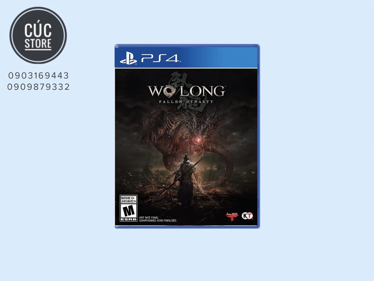 Đĩa chơi game ps4/ ps5: wo long: fallen dynasty