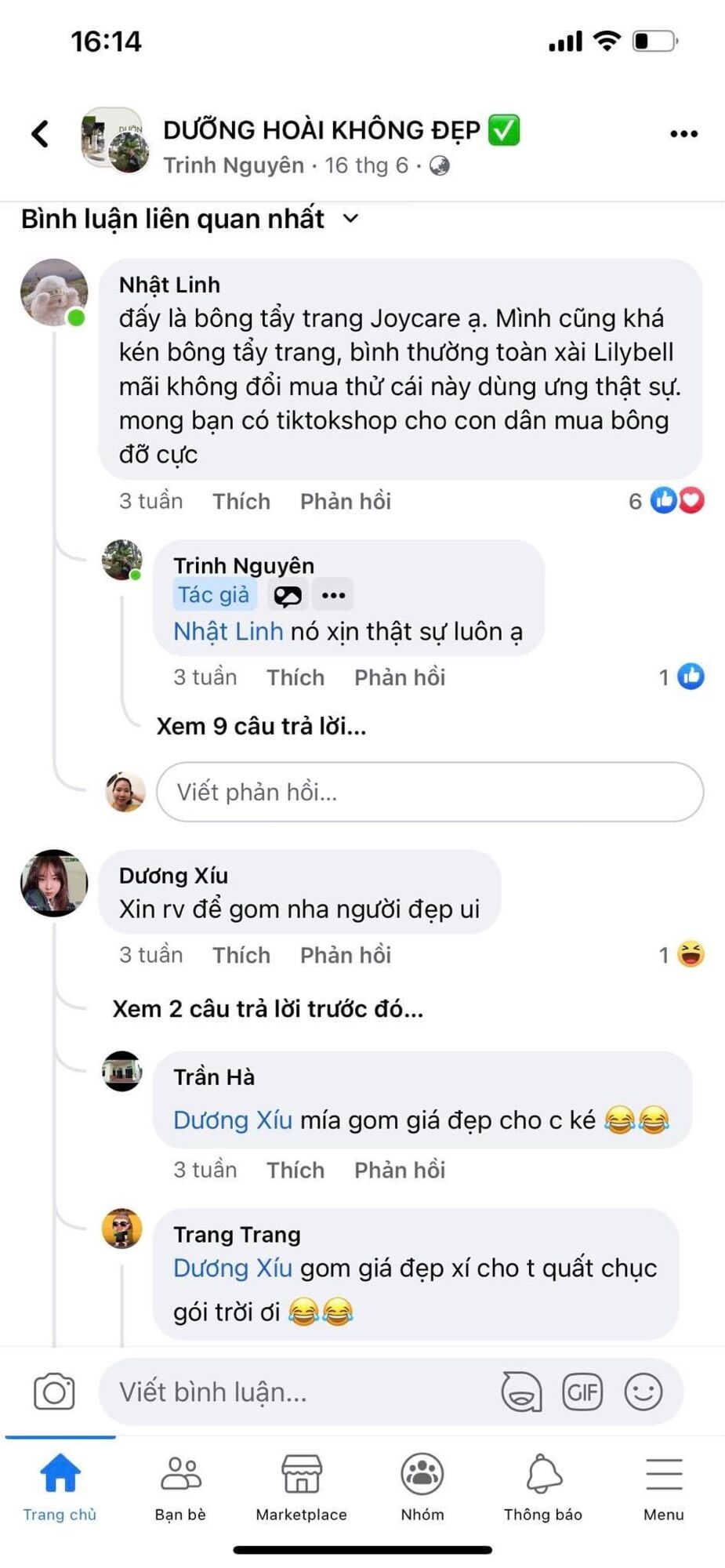 Combo 3 gói bông Joycare 210M/gói