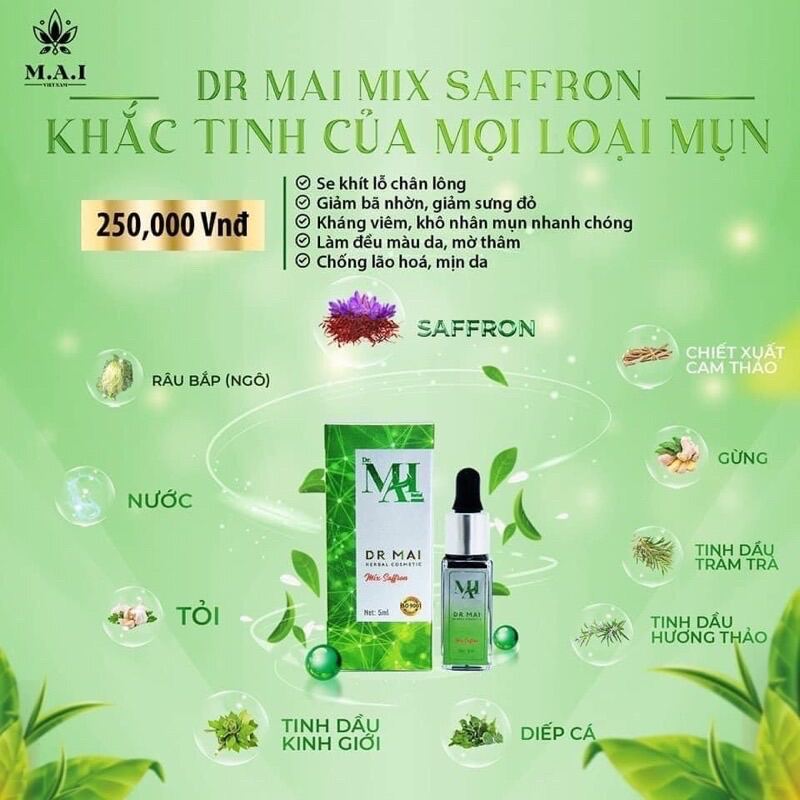 [Hcm]Dr Mai Mix Saffon Nhuỵ Hoa Nghệ Tây